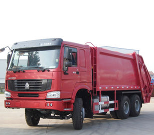 中国 Howoのごみ収集のトラック、6 - 9廃物のための立方屑コンパクターのトラックは集まります サプライヤー