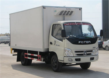 中国 FOTON 6の車輪小さい冷やされていた箱のトラック、トラック3トンの冷蔵庫の冷凍庫の サプライヤー