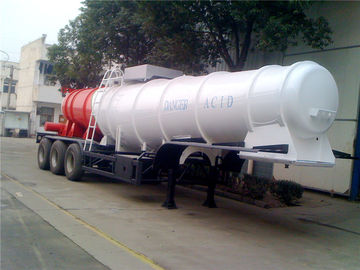 中国 硫酸のための3台の車軸V形の頑丈な半トレーラー19M3 20M3 21M3 サプライヤー