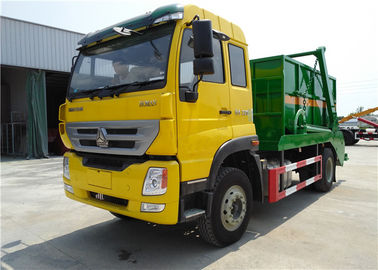 中国 Sinotruk Homan 4x2 220hp 10m3の積込み機の廃物のコンパクターのトラック10cbmの油圧振動腕のタイプ サプライヤー