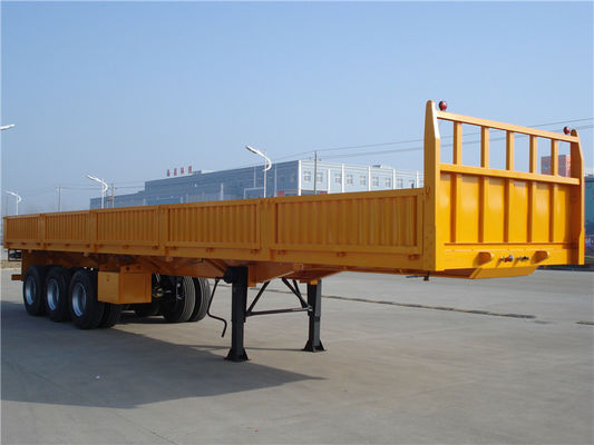 購入 40ft 3台の車軸頑丈な半トレーラー45トン トレーラー50トンの半Dropsideの低下の壁の側面の オンライン製造