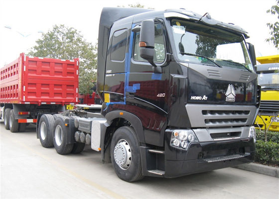 購入 SINOTRUK HOWO A7のトラクターの頭部、頑丈な420 HPの索引車6x4のトラクターの頭部 オンライン製造