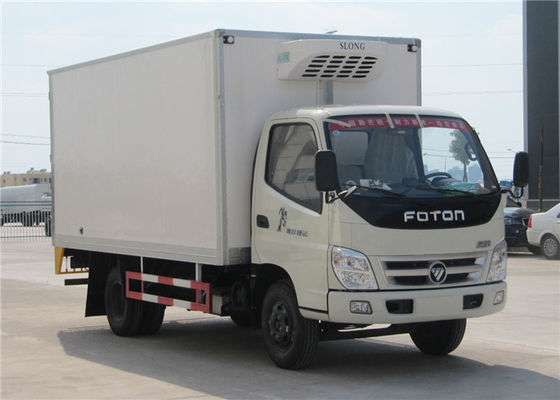 購入 FOTON 6の車輪小さい冷やされていた箱のトラック、トラック3トンの冷蔵庫の冷凍庫の オンライン製造