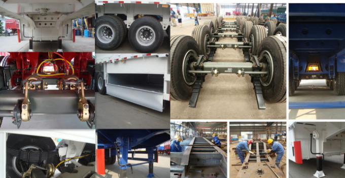 2つの車軸Uタイプ半ダンプカーのトレーラーのダンプ トラックのトレーラー