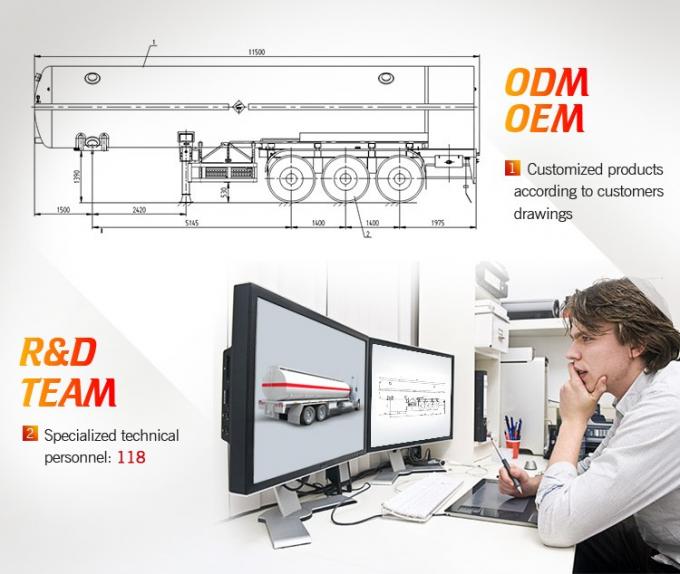 半2015熱い販売の容器輸送のための平面容器のダンプのトレーラーの使用